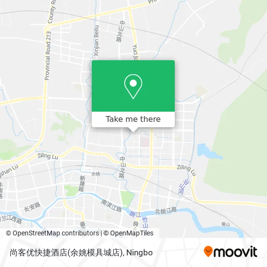 尚客优快捷酒店(余姚模具城店) map