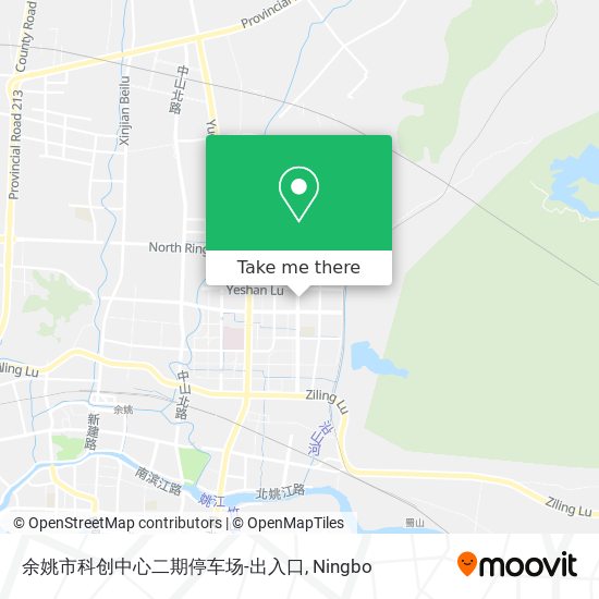 余姚市科创中心二期停车场-出入口 map