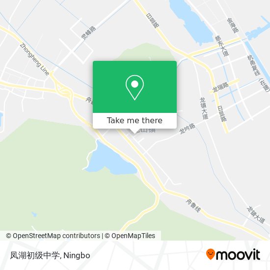 凤湖初级中学 map