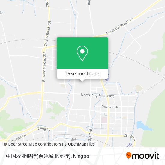 中国农业银行(余姚城北支行) map