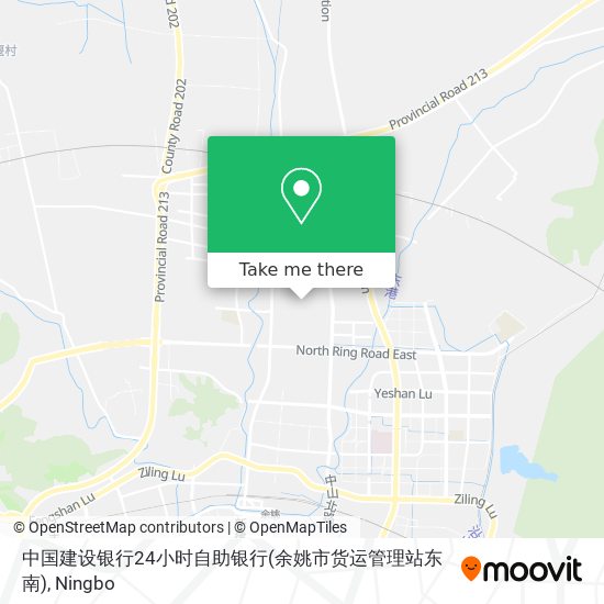 中国建设银行24小时自助银行(余姚市货运管理站东南) map