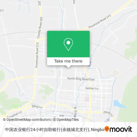 中国农业银行24小时自助银行(余姚城北支行) map