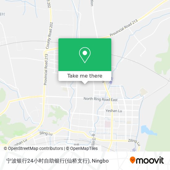 宁波银行24小时自助银行(仙桥支行) map