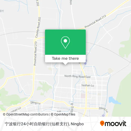宁波银行24小时自助银行(仙桥支行) map