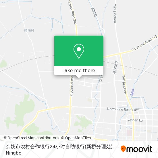 余姚市农村合作银行24小时自助银行(新桥分理处) map