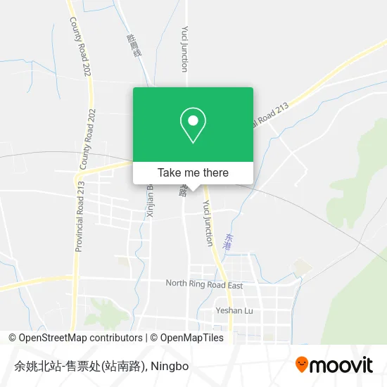 余姚北站-售票处(站南路) map