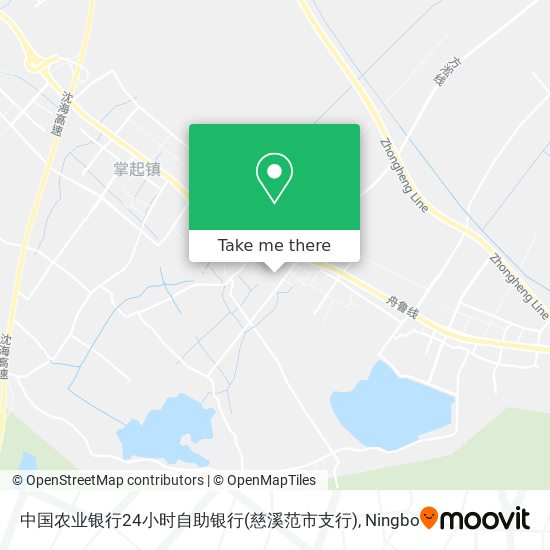 中国农业银行24小时自助银行(慈溪范市支行) map