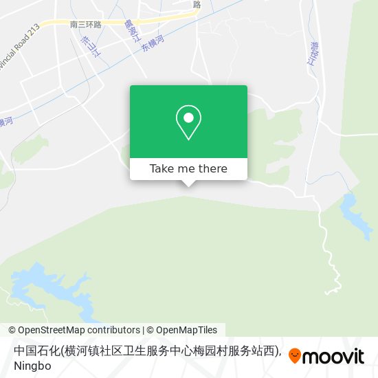 中国石化(横河镇社区卫生服务中心梅园村服务站西) map