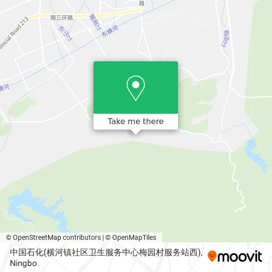 中国石化(横河镇社区卫生服务中心梅园村服务站西) map