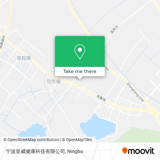宁波皇威健康科技有限公司 map