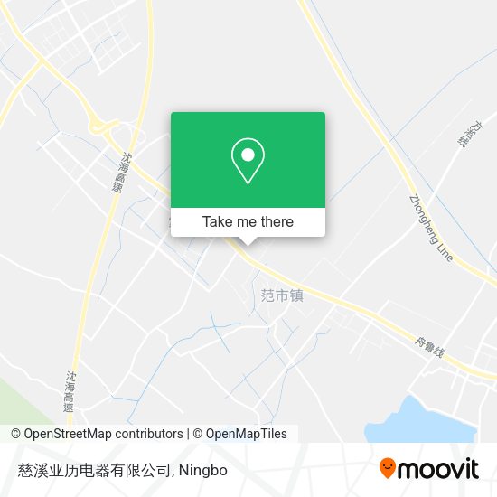 慈溪亚历电器有限公司 map