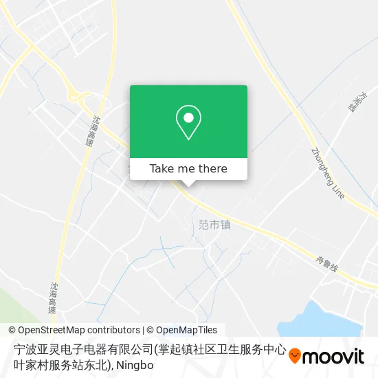 宁波亚灵电子电器有限公司(掌起镇社区卫生服务中心叶家村服务站东北) map
