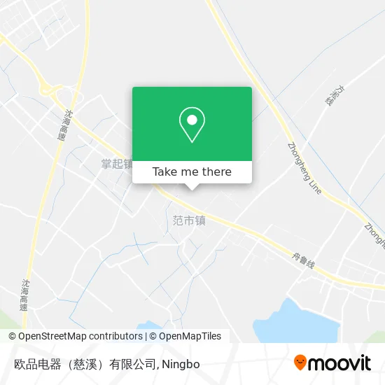 欧品电器（慈溪）有限公司 map