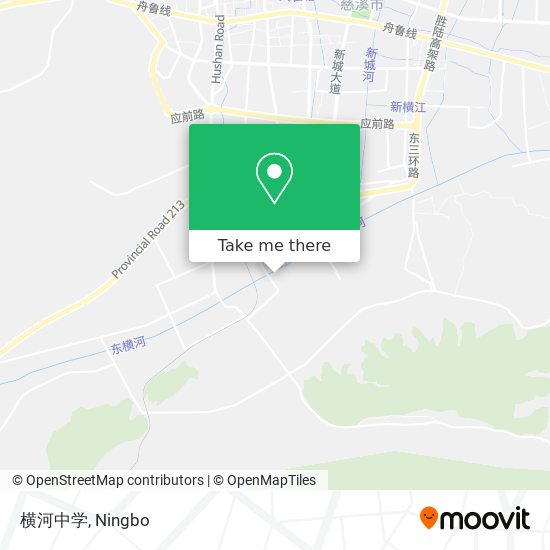 横河中学 map