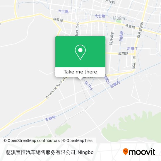 慈溪宝恒汽车销售服务有限公司 map
