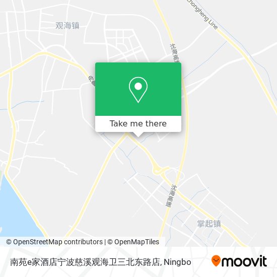 南苑e家酒店宁波慈溪观海卫三北东路店 map