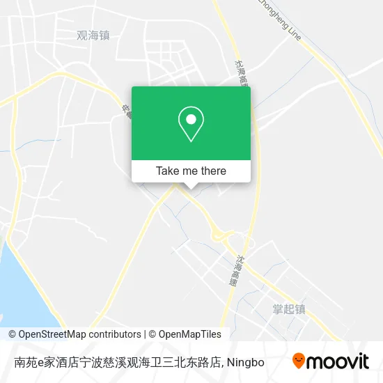 南苑e家酒店宁波慈溪观海卫三北东路店 map
