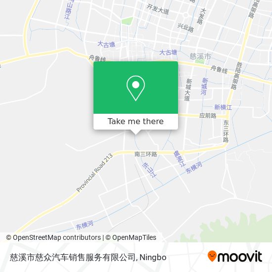 慈溪市慈众汽车销售服务有限公司 map