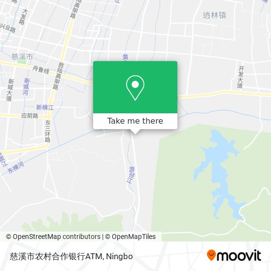 慈溪市农村合作银行ATM map