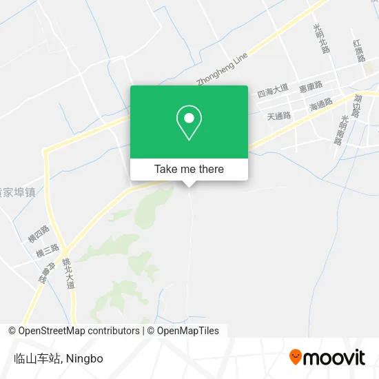 临山车站 map