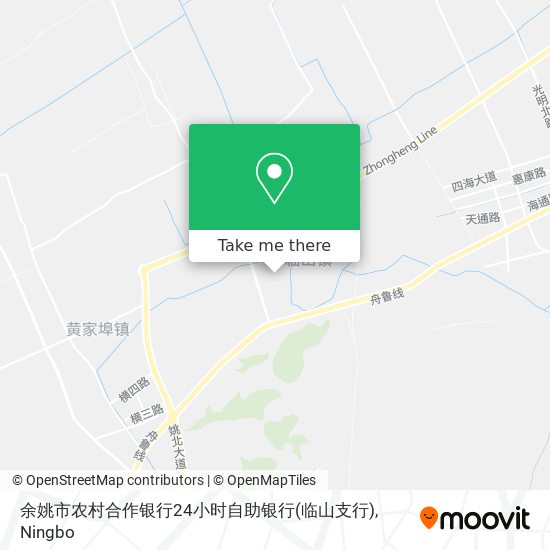 余姚市农村合作银行24小时自助银行(临山支行) map
