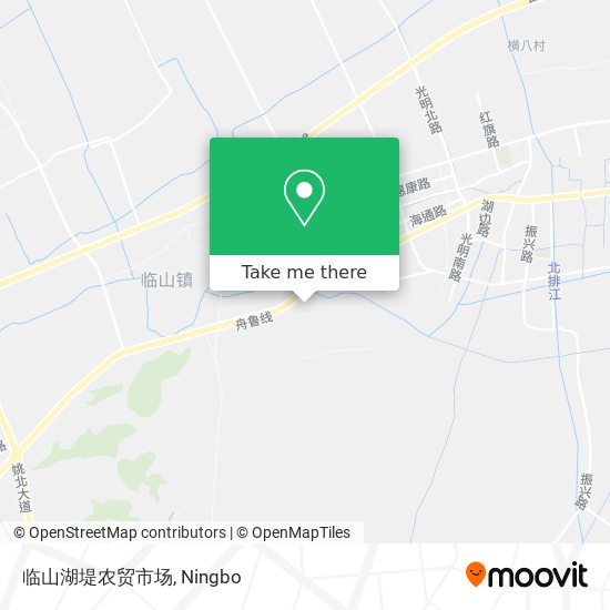 临山湖堤农贸市场 map