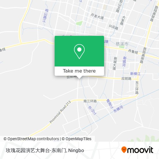 玫瑰花园演艺大舞台-东南门 map