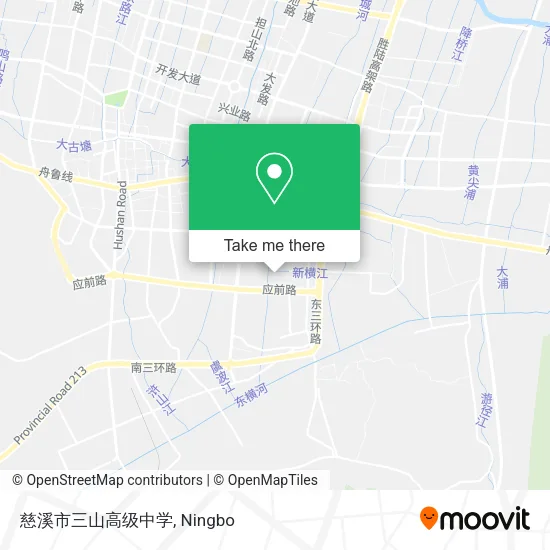 慈溪市三山高级中学 map
