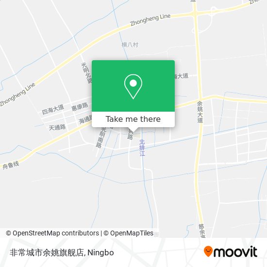 非常城市余姚旗舰店 map