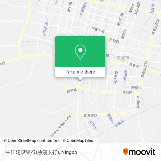 中国建设银行(慈溪支行) map