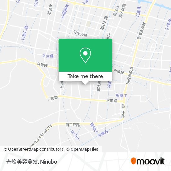 奇峰美容美发 map