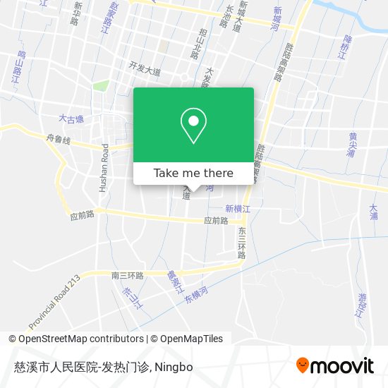 慈溪市人民医院-发热门诊 map