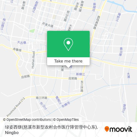 绿姿西饼(慈溪市新型农村合作医疗障管理中心东) map