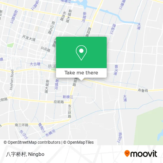 八字桥村 map