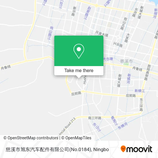 慈溪市旭东汽车配件有限公司(No.0184) map
