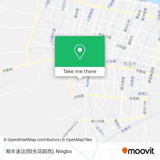 顺丰速运(阳光花园西) map