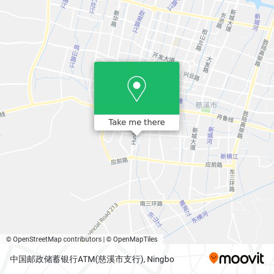 中国邮政储蓄银行ATM(慈溪市支行) map