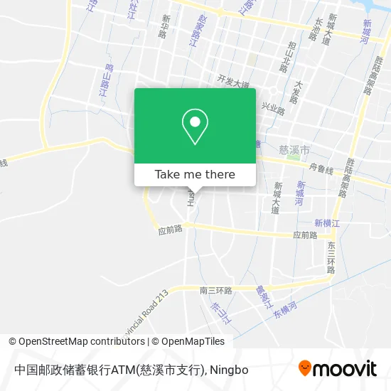 中国邮政储蓄银行ATM(慈溪市支行) map