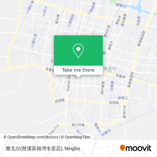 雅戈尔(慈溪富丽湾专卖店) map