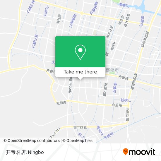 开帝名店 map