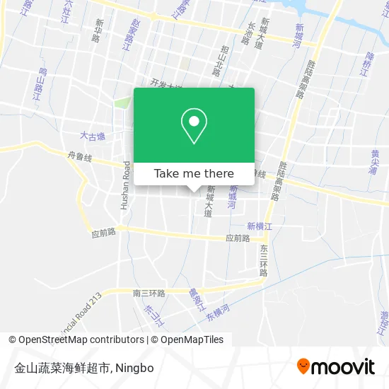 金山蔬菜海鲜超市 map