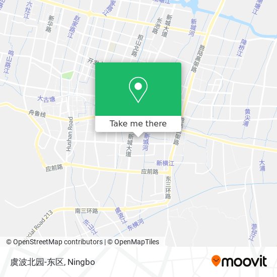 虞波北园-东区 map