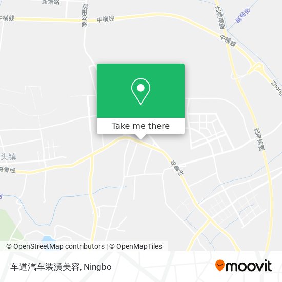 车道汽车装潢美容 map
