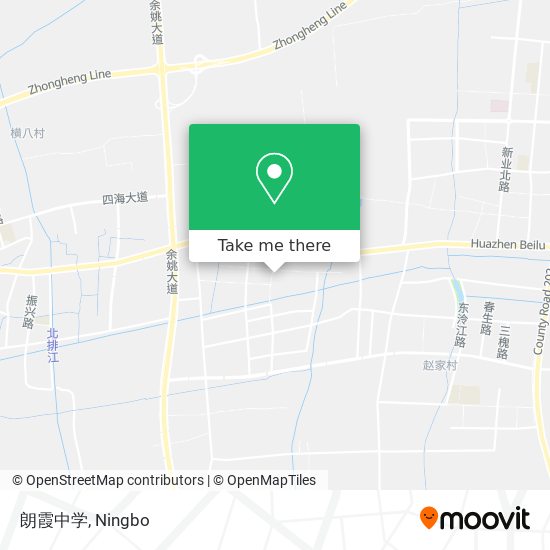 朗霞中学 map