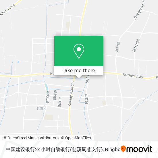 中国建设银行24小时自助银行(慈溪周巷支行) map