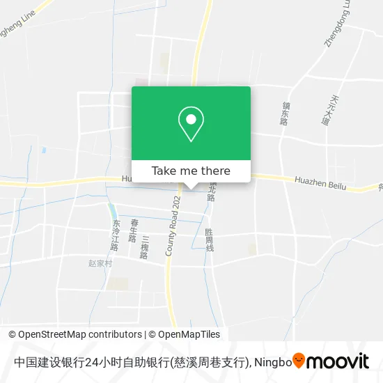中国建设银行24小时自助银行(慈溪周巷支行) map