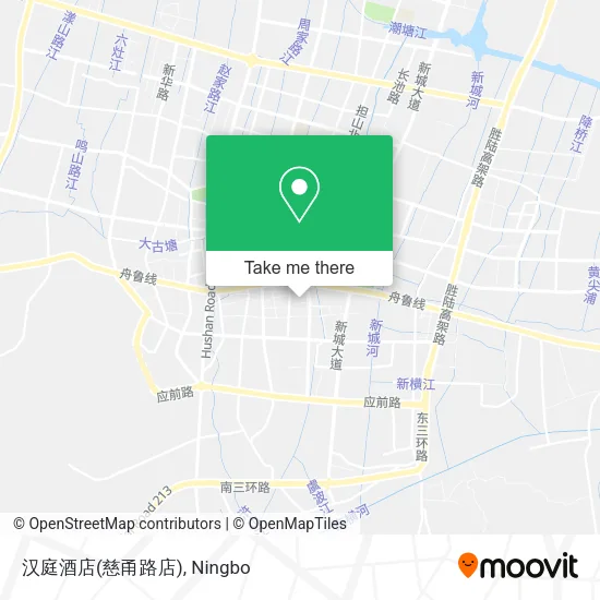 汉庭酒店(慈甬路店) map