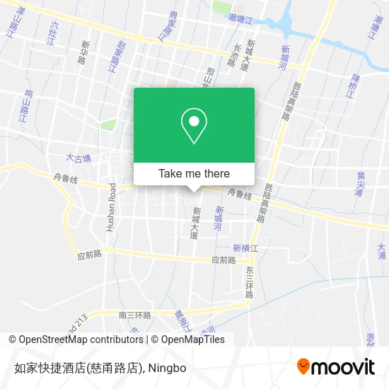 如家快捷酒店(慈甬路店) map