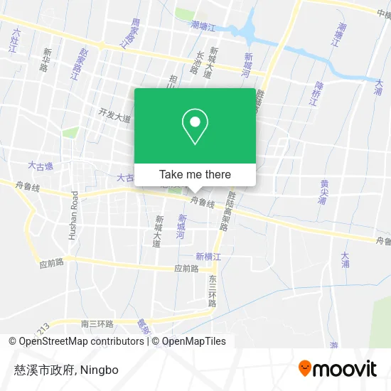 慈溪市政府 map