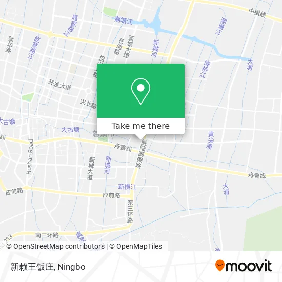 新赖王饭庄 map
